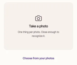 The photo frame on Add, with Choose from your photos ringed under it.
